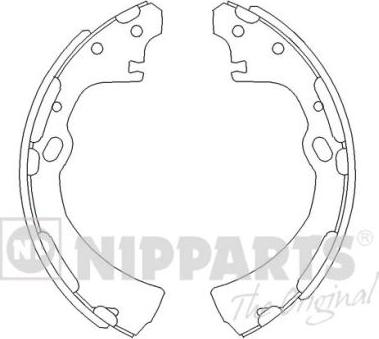 Nipparts J3501038 - Комплект гальм, барабанний механізм autozip.com.ua