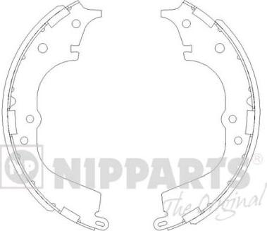 Nipparts J3502065 - Комплект гальм, барабанний механізм autozip.com.ua
