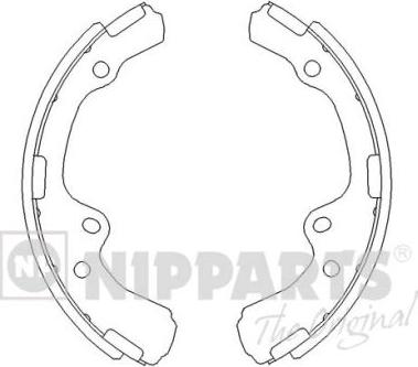 Nipparts J3502023 - Комплект гальм, барабанний механізм autozip.com.ua