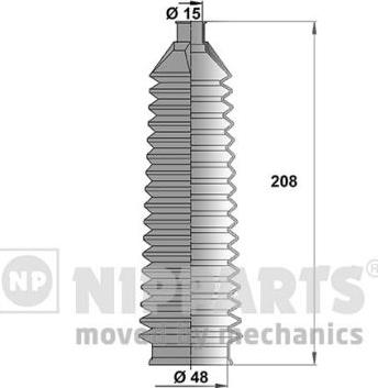 Nipparts J2840501 - Комплект пилника, рульове управління autozip.com.ua