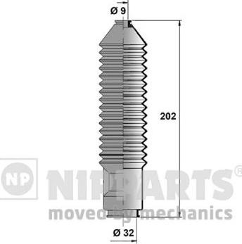 Nipparts J2841004 - Комплект пилника, рульове управління autozip.com.ua