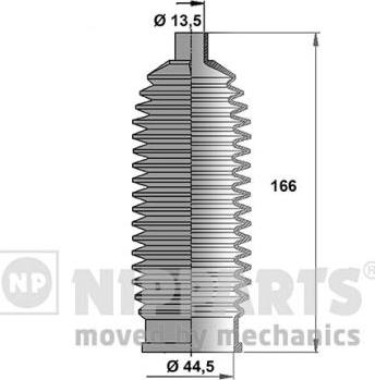 Nipparts J2841014 - Комплект пилника, рульове управління autozip.com.ua