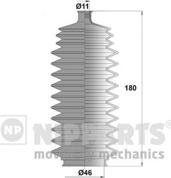 Nipparts J2841011 - Комплект пилника, рульове управління autozip.com.ua