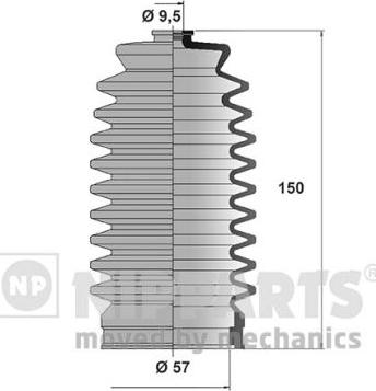 Nipparts J2842000 - Комплект пилника, рульове управління autozip.com.ua