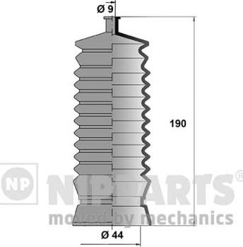 Nipparts J2847002 - Комплект пилника, рульове управління autozip.com.ua