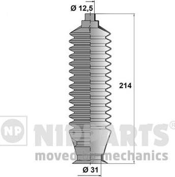 Nipparts J2851003 - Комплект пилника, рульове управління autozip.com.ua