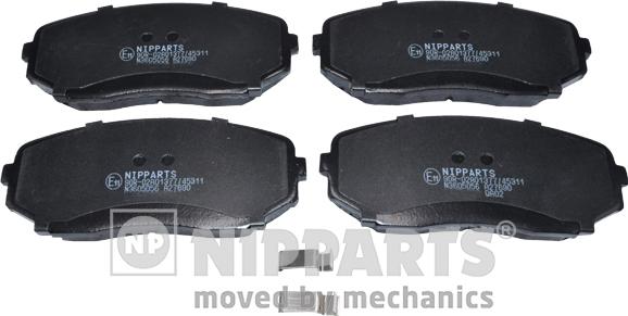 Nipparts N3605056 - Гальмівні колодки, дискові гальма autozip.com.ua