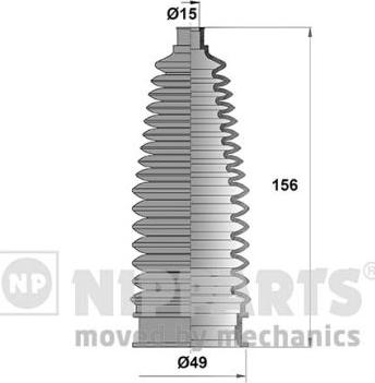 Nipparts N2842046 - Комплект пилника, рульове управління autozip.com.ua