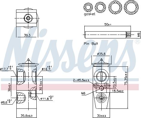NISSENS 999448 - Розширювальний клапан, кондиціонер autozip.com.ua
