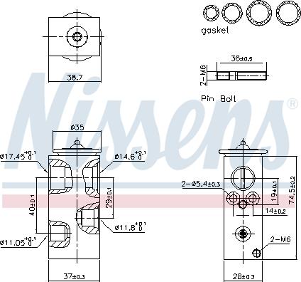 NISSENS 999456 - Розширювальний клапан, кондиціонер autozip.com.ua