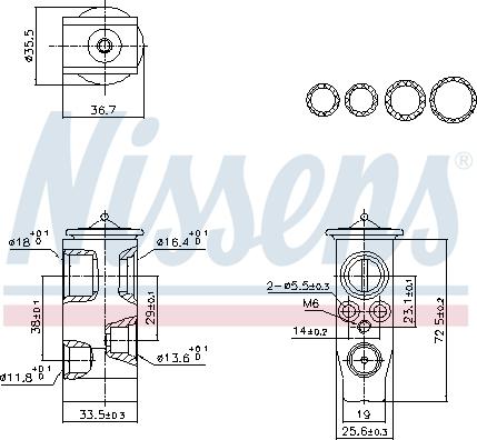 NISSENS 999452 - Розширювальний клапан, кондиціонер autozip.com.ua
