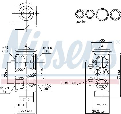 NISSENS 999485 - Розширювальний клапан, кондиціонер autozip.com.ua