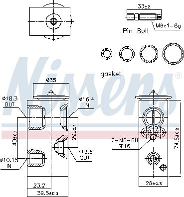 Nissens 999342 - Розширювальний клапан кондиціонера autozip.com.ua