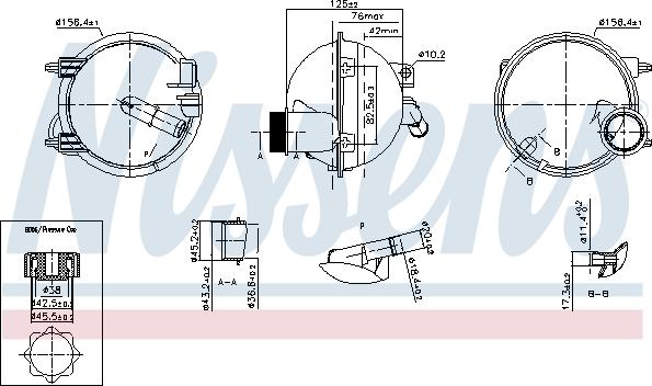 NISSENS 996148 - Компенсаційний бак, охолоджуюча рідина autozip.com.ua