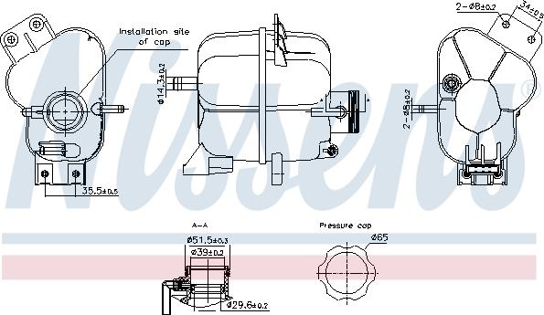 Nissens 996343 - Компенсаційний бак, охолоджуюча рідина autozip.com.ua