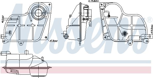 Nissens 996299 - Компенсаційний бак, охолоджуюча рідина autozip.com.ua