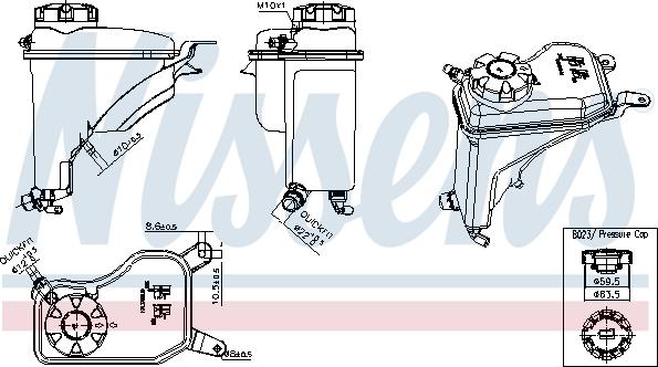 Nissens 996268 - Розширювальний бачок autozip.com.ua