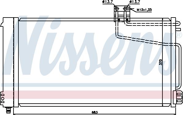 Nissens 94544 - Конденсатор, кондиціонер autozip.com.ua