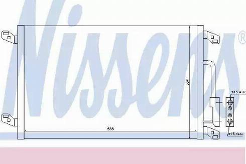 Nissens 94564 - Конденсатор, кондиціонер autozip.com.ua