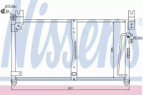 Nissens 94510 - Конденсатор, кондиціонер autozip.com.ua