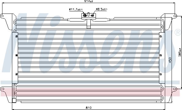Nissens 94539 - Конденсатор, кондиціонер autozip.com.ua