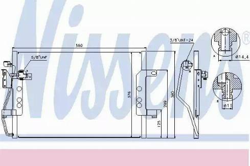 Nissens 94613 - Конденсатор, кондиціонер autozip.com.ua