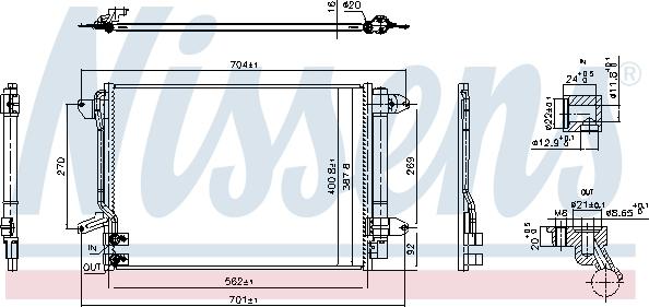 NISSENS 940907 - Конденсатор, кондиціонер autozip.com.ua