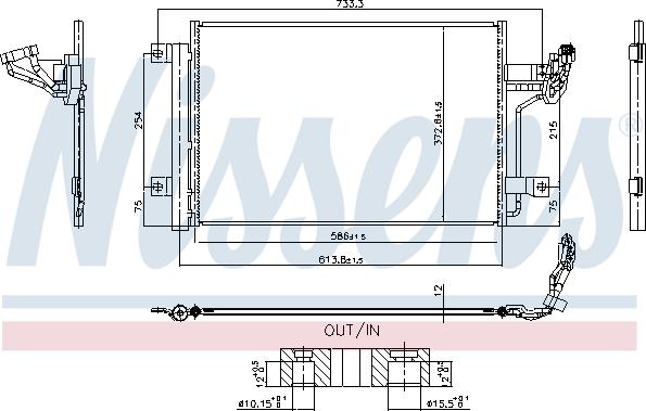 NISSENS 940984 - Конденсатор, кондиціонер autozip.com.ua