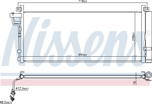 NISSENS 940935 - Конденсатор, кондиціонер autozip.com.ua