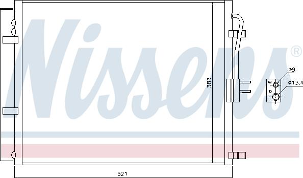 Nissens 940428 - Конденсатор, кондиціонер autozip.com.ua