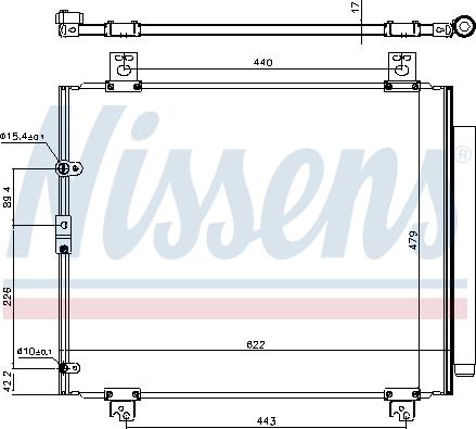 Nissens 940625 - Конденсатор, кондиціонер autozip.com.ua