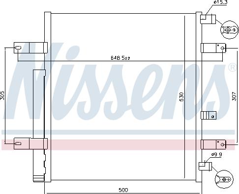 Nissens 940094 - Конденсатор, кондиціонер autozip.com.ua