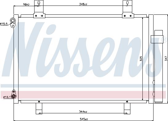 Nissens 940057 - Конденсатор, кондиціонер autozip.com.ua