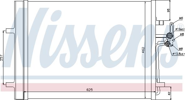 Nissens 940088 - Конденсатор, кондиціонер autozip.com.ua