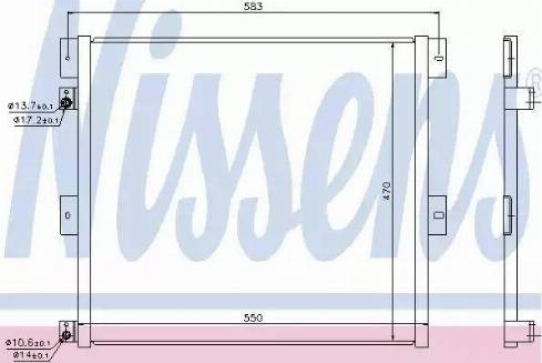 Nissens 940133 - Конденсатор, кондиціонер autozip.com.ua