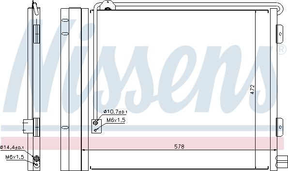 Nissens 940179 - Конденсатор, кондиціонер autozip.com.ua