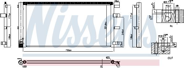 NISSENS 940829 - Конденсатор, кондиціонер autozip.com.ua