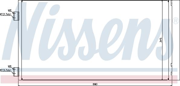 NISSENS 940204 - Конденсатор, кондиціонер autozip.com.ua
