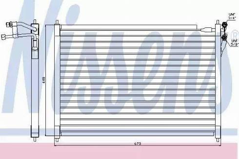 Nissens 94078 - Конденсатор, кондиціонер autozip.com.ua