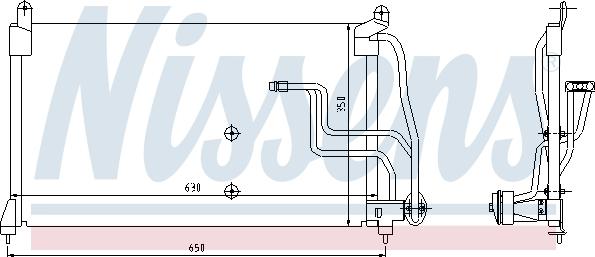 Nissens 94190 - Конденсатор, кондиціонер autozip.com.ua