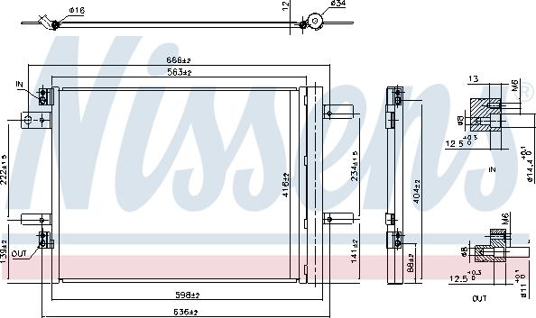 NISSENS 941091 - Конденсатор, кондиціонер autozip.com.ua