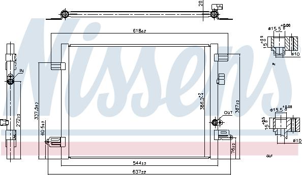 NISSENS 941061 - Конденсатор, кондиціонер autozip.com.ua
