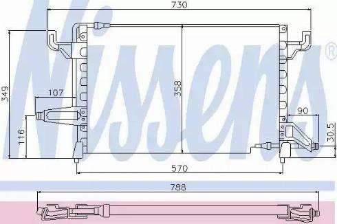 NISSENS 94101 - Конденсатор, кондиціонер autozip.com.ua