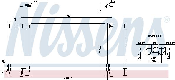 NISSENS 941266 - Конденсатор, кондиціонер autozip.com.ua