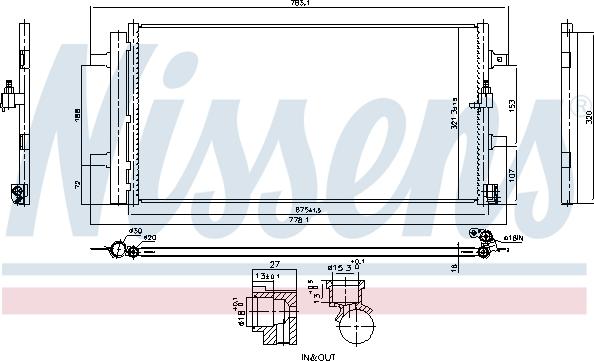 NISSENS 941261 - Конденсатор, кондиціонер autozip.com.ua