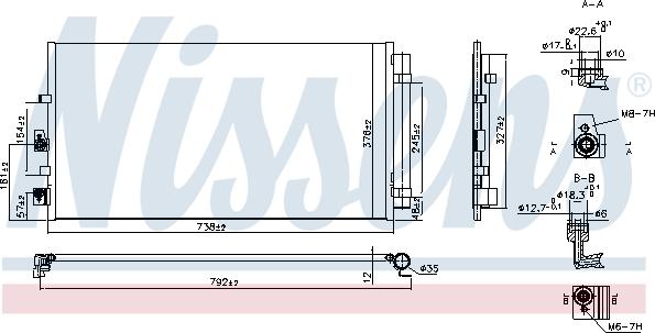 Nissens 941206 - Конденсатор, кондиціонер autozip.com.ua