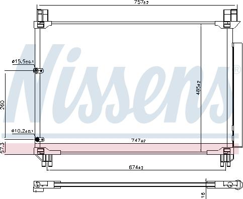 Nissens 941218 - Конденсатор, кондиціонер autozip.com.ua