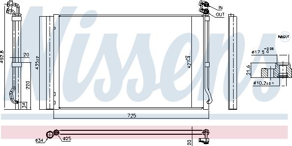 NISSENS 941226 - Конденсатор, кондиціонер autozip.com.ua