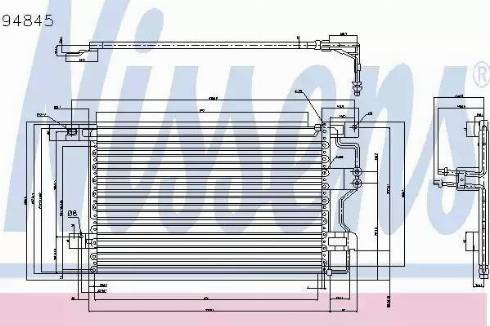 NISSENS 94845 - Конденсатор, кондиціонер autozip.com.ua