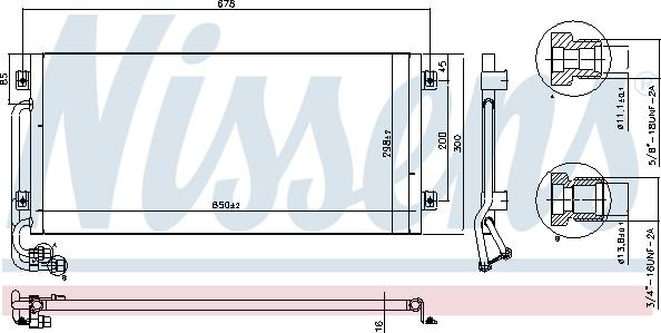 Nissens 94341 - Конденсатор, кондиціонер autozip.com.ua